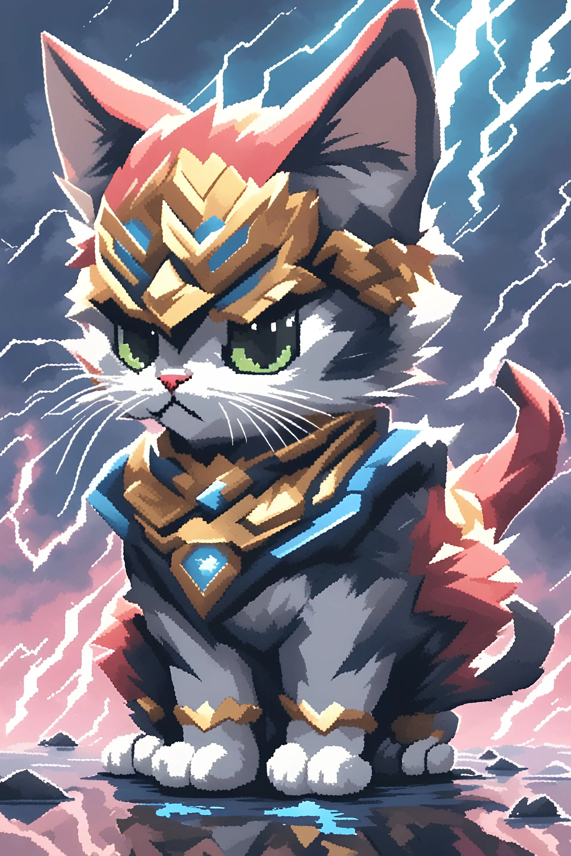 pixel thunder cat