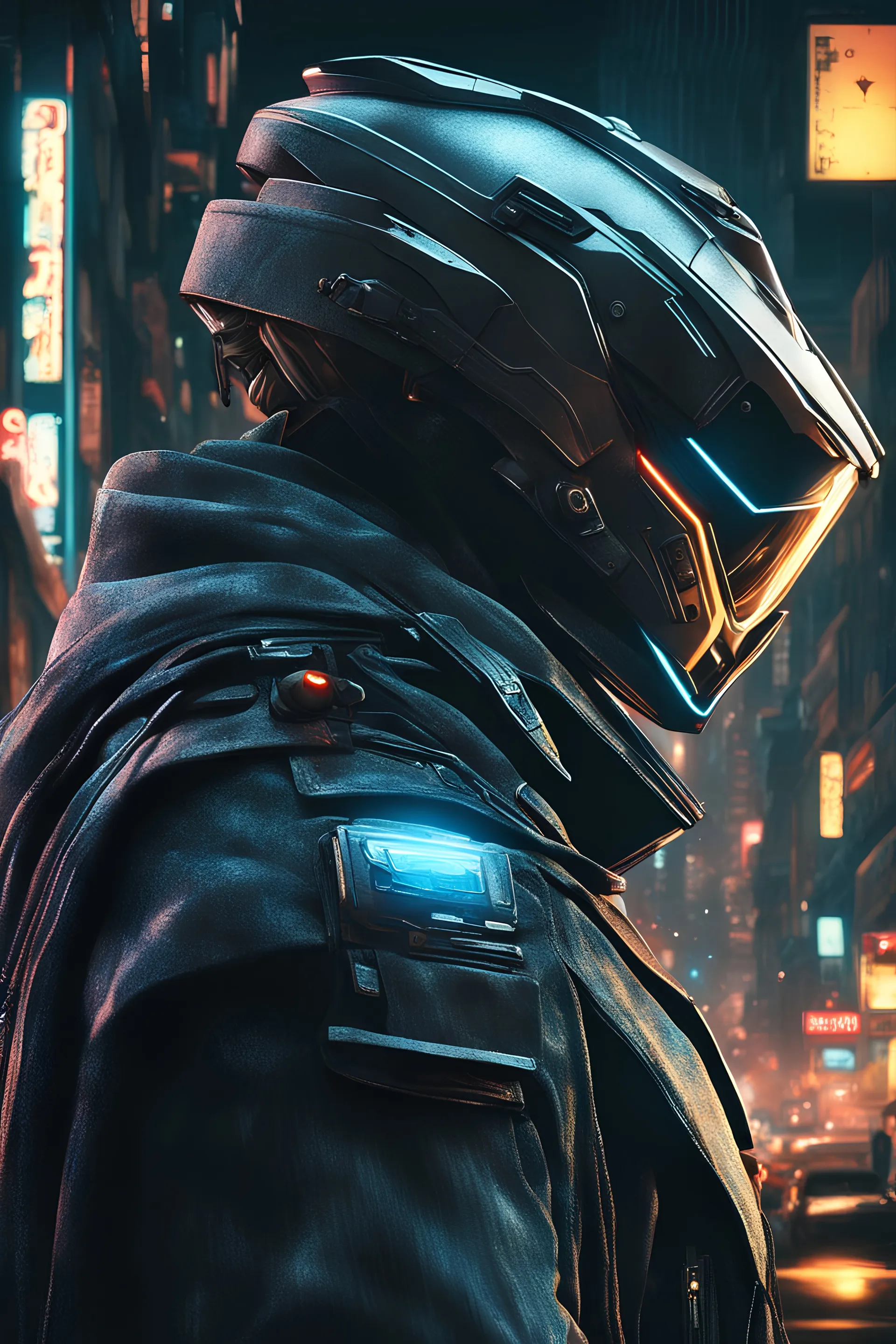 Detective assassin, masterpiece, best quality, only half body, portrait, night city, anime, 3D, Rome, pixar, realistic, robo cop, colourful, neon lights, cyberpunk, illustration, extremely detailed 8K, smooth, high resolution, ultra quality, highly details, glare, side view, wide portrait posture