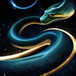 Celestial Serpent Description The Celestial Serpent is a serpentine being that weaves through the cosmos, leaving a trail of stardust in its wake. Its movements mimic the physics of space, creating a mesmerizing experience.