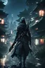 Placeholder: Assassin, Rifle, Masterpiece, Future, Asia, Night Time, City, Anime, Realistic