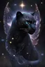 Placeholder: high quality, highly detailed, a majestic creature that seamlessly blends the grace of a panther with the enchantment of realms, Imagine a sleek, ebony panther with ethereal wings extending from its powerful shoulders, The wings are adorned with patterns resembling constellations, shimmering with the soft glow of distant stars, The creature prowls through the night, its obsidian fur reflecting the cosmic brilliance above, Its eyes, pools of luminescent stardust, emanate both intelligence and mys