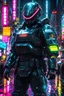 Placeholder: neon robot cop, masterpiece, best quality, half body, portrait, night city, anime, 3D, Korea, pixar, realistic, robo cop, harajuku fashion style, rain coat, beautiful, colourful, neon lights, cyberpunk, illustration, by stanley artgerm lau, sideways glance, foreshortening, extremely detailed 8K, smooth, high resolution, ultra quality, highly details, glare, side view, wide portrait posture