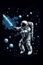 Placeholder: Astronaut shooting at stars