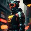 Placeholder: neon robot cop, masterpiece, best quality, half body, portrait, night city, anime, 3D, Korea, pixar, realistic, robo cop, harajuku fashion style, rain coat, beautiful, colourful, neon lights, cyberpunk, illustration, by stanley artgerm lau, sideways glance, foreshortening, extremely detailed 8K, smooth, high resolution, ultra quality, highly details, glare, side view, wide portrait posture