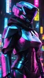 Placeholder: neon robot cop, masterpiece, best quality, half body, portrait, night city, anime, 3D, Korea, pixar, realistic, robo cop, harajuku fashion style, rain coat, beautiful, colourful, neon lights, cyberpunk, illustration, by stanley artgerm lau, sideways glance, foreshortening, extremely detailed 8K, smooth, high resolution, ultra quality, highly details, glare, side view,best quality, 4k image, hyper resolution, smooth textures