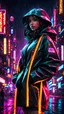 Placeholder: neon arabian teen, best quality, half body, portrait, night city, 1girl, anime, 3D, Dubai, pixar, realistic, teen girl, smiling, cute face, rain coat, beautiful, colourful, neon lights, cyberpunk, smooth skin, illustration, sideways glance, foreshortening, extremely detailed 8K, smooth, high resolution, ultra quality, highly detail eyes, highly detail mouth, highly detailed face, perfect eyes, both eyes are the same, glare, model, DUBAI skyskrapers