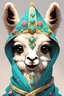 Placeholder: cute lama as a token head