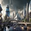 Placeholder: London in 100 years, futuristic city, hyper realistic, good lighting